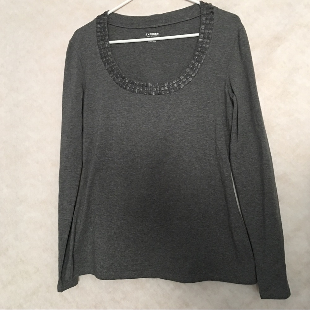 Express Sexy Stretch Scoop Neck Shirt